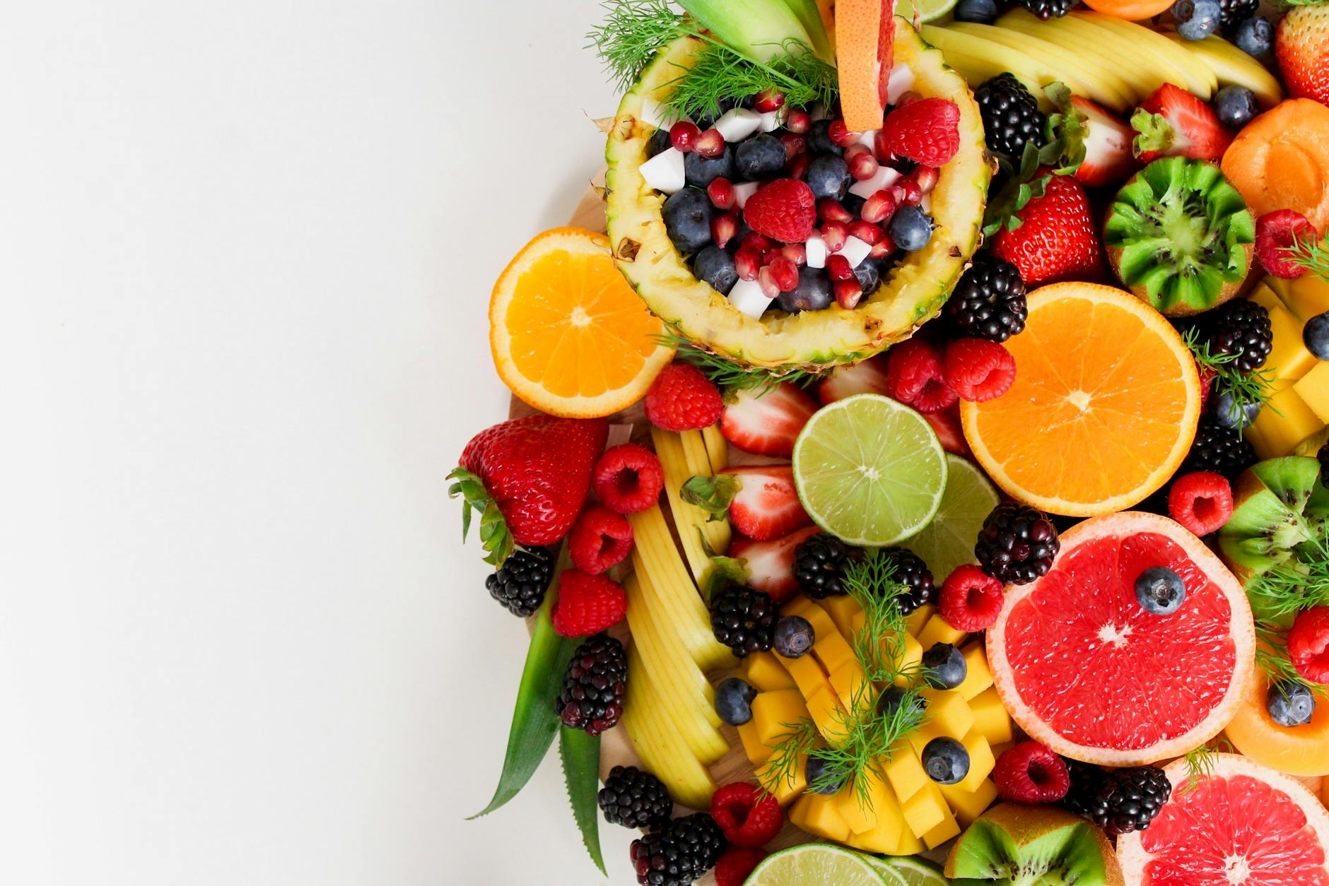 todas as frutas anti-inflamatórias.